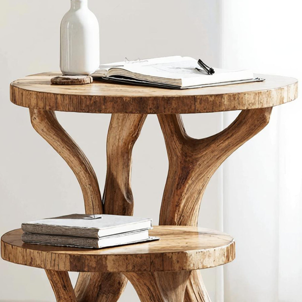 Live Edge Slab Nightstand