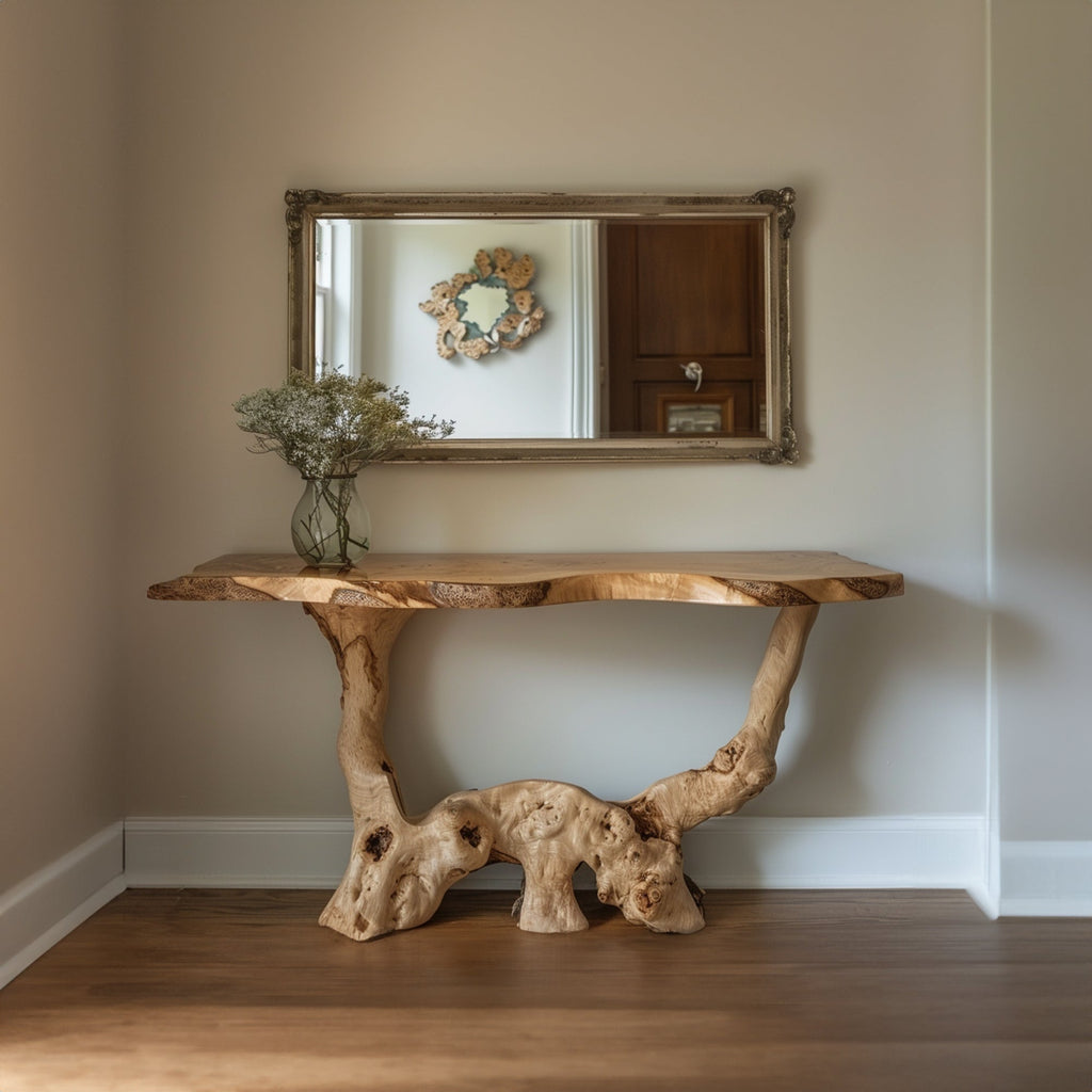 Reclaimed Console Table Decor, solid wood, built to order