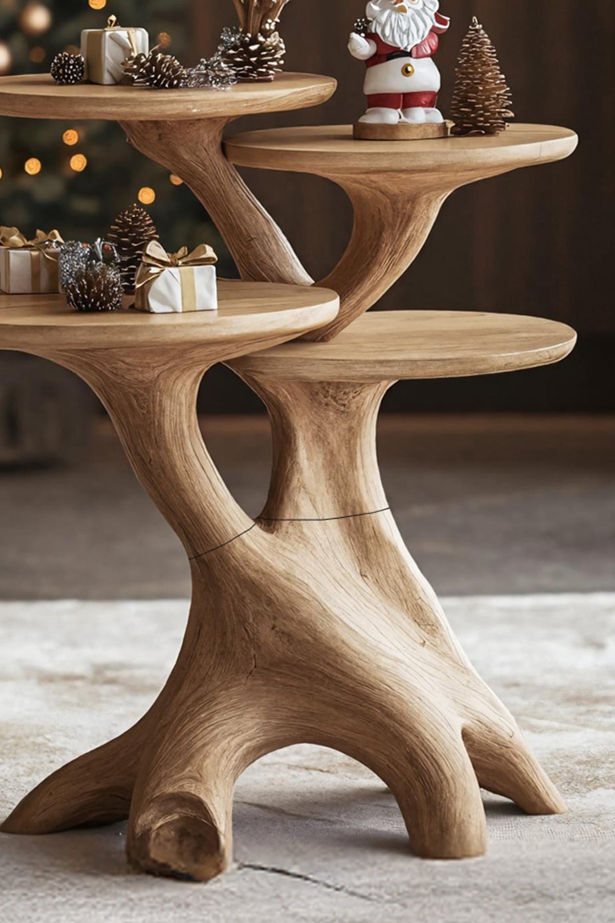 Circular Mid Century Side Table