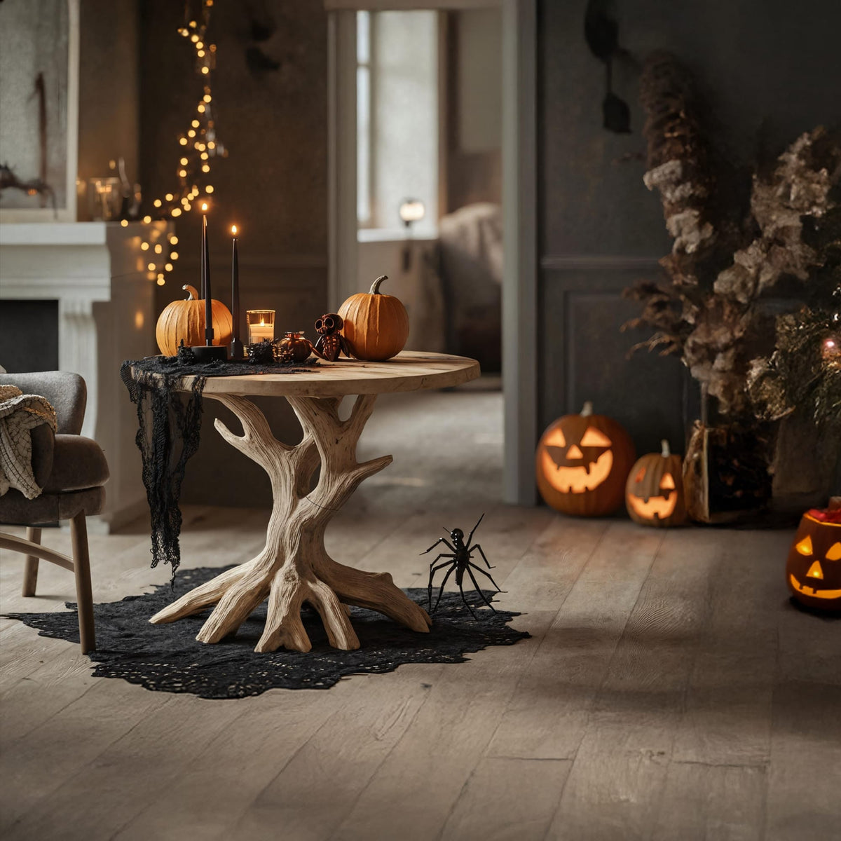 Solid Gothic Nightstand