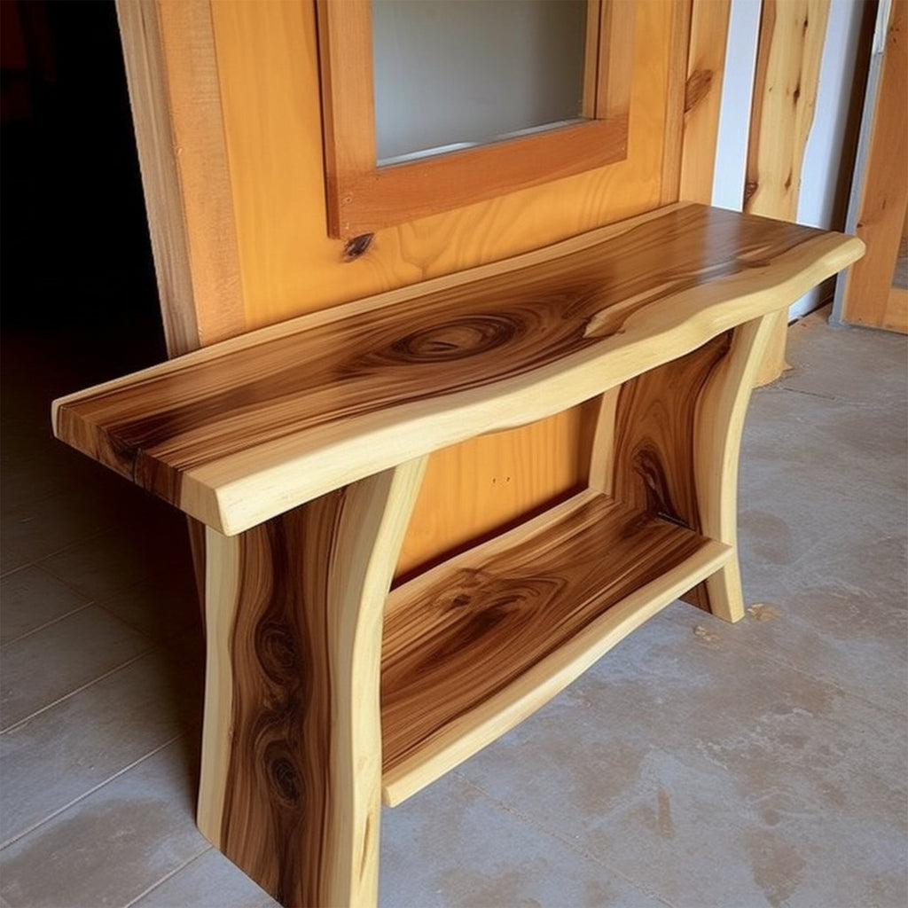 Narrow Side Table, solid wood, built to order