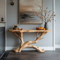 Floating Edge Entryway Table Farmhouse Decor, solid wood, built to order