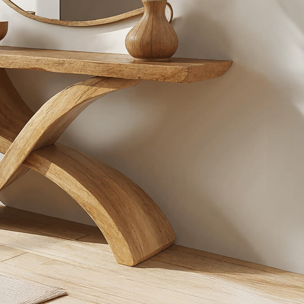 Live Edge Console Table Handcrafted Entryway Table, solid wood, built to order