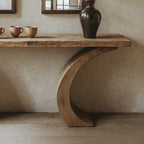 Live Edge Console Table Handcrafted Side Table, solid wood, built to order