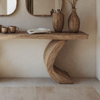 Live Edge Console Table Handcrafted Hallway Table, solid wood, built to order