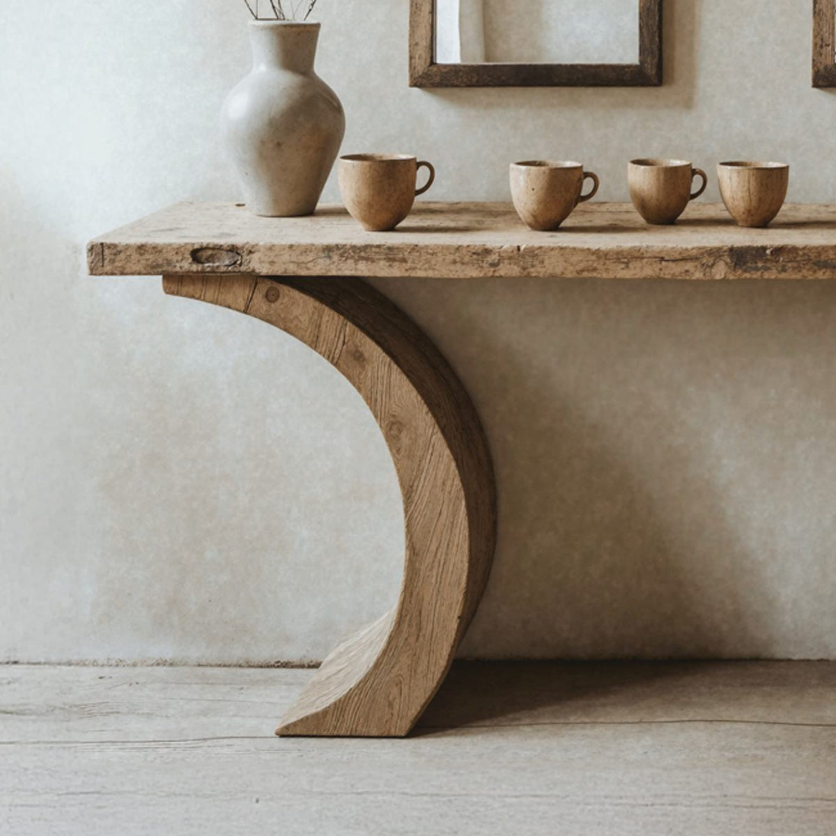 Live Edge Console Table Handcrafted Side Table, solid wood, built to order