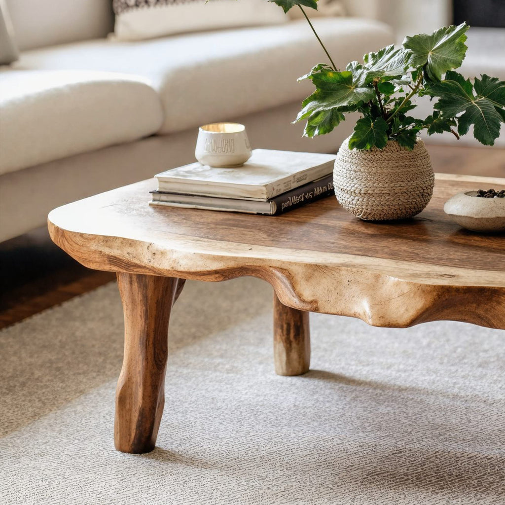 Live Edge Farmhouse Coffee Table, solid wood, built to order