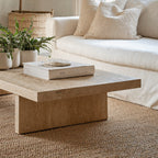 Living Edge Oak Coffee Table, solid wood, built to order