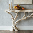 Floating Edge Side Table Handcraft Wooden, solid wood, built to order
