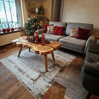 Solid Live Edge Console Coffee Table