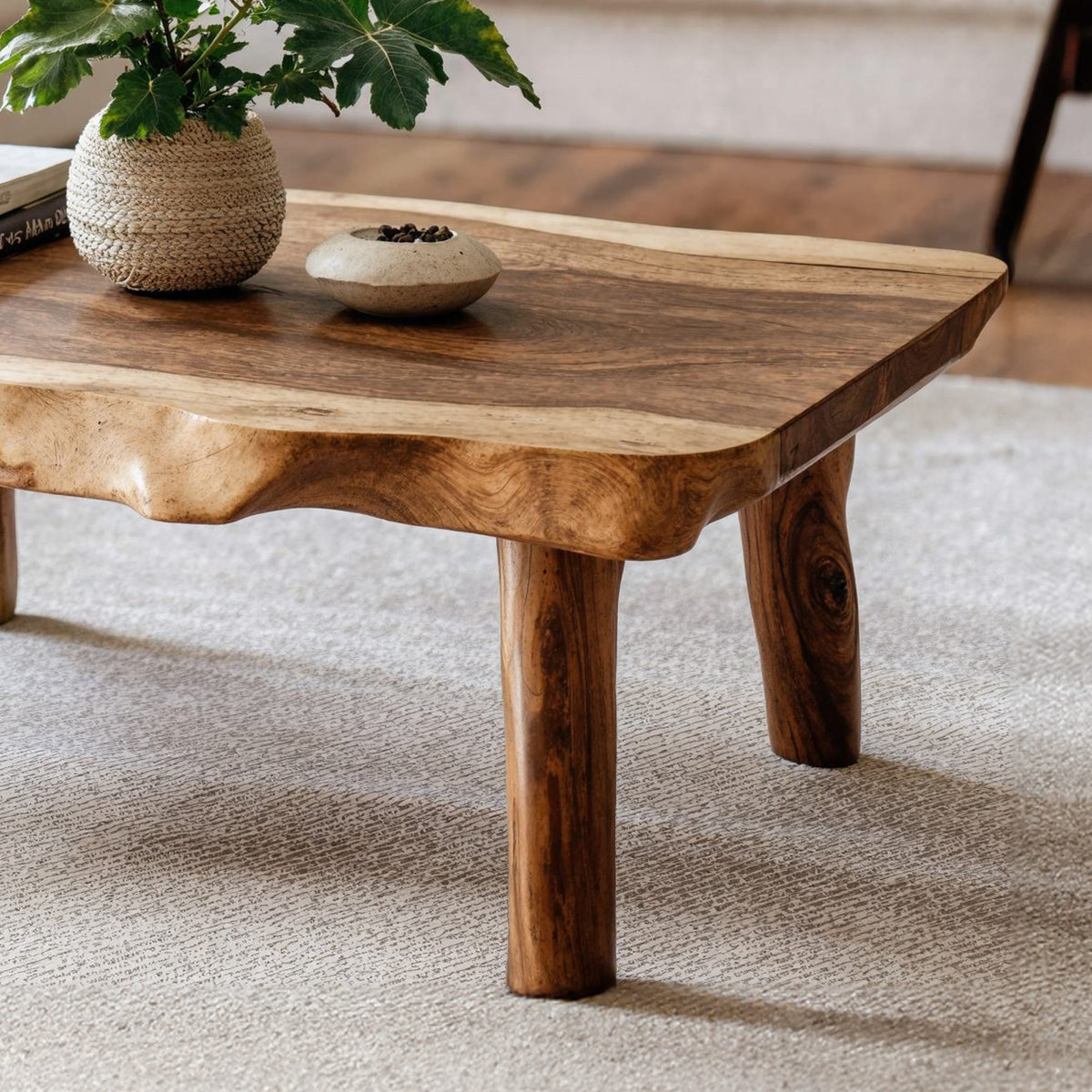 Live Edge Farmhouse Coffee Table, solid wood, built to order