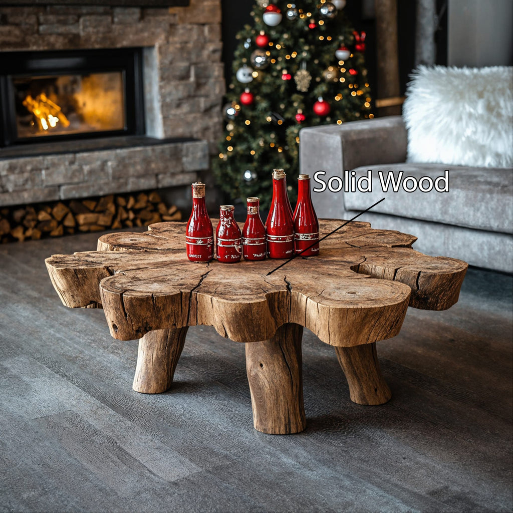 Reclaimed Live Edge Coffee Table