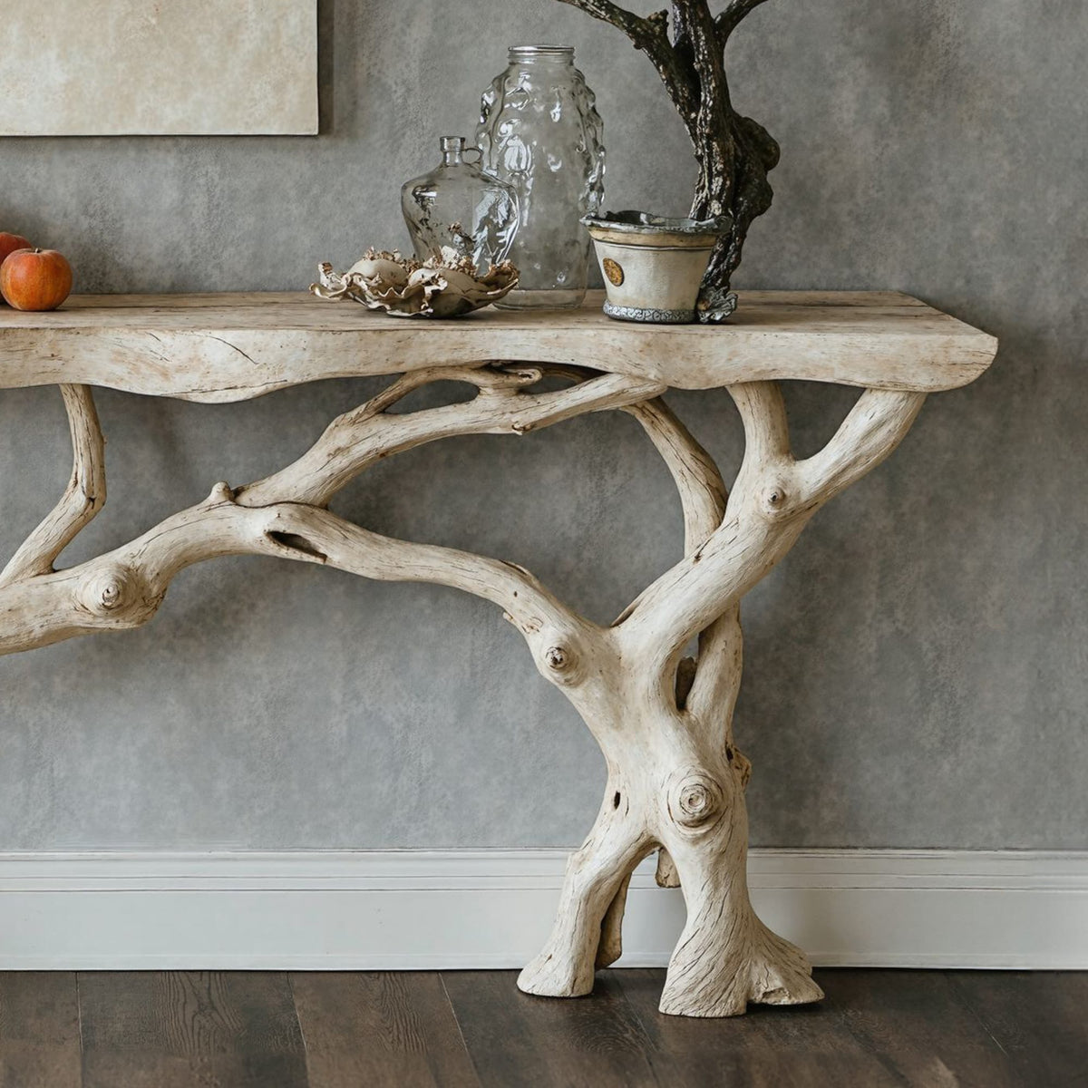 Floating Edge Side Table Handcraft Wooden, solid wood, built to order