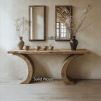 Live Edge Console Table Handcrafted Side Table, solid wood, built to order