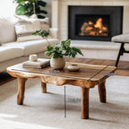 Live Edge Farmhouse Coffee Table, solid wood, built to order
