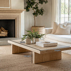 Living Edge Oak Coffee Table, solid wood, built to order