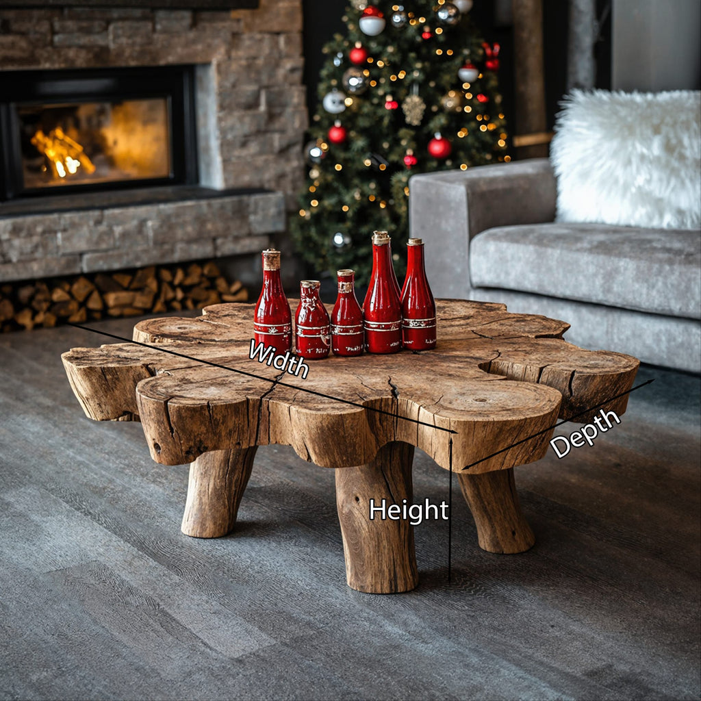 Reclaimed Live Edge Coffee Table