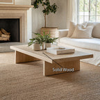 Living Edge Oak Coffee Table, solid wood, built to order