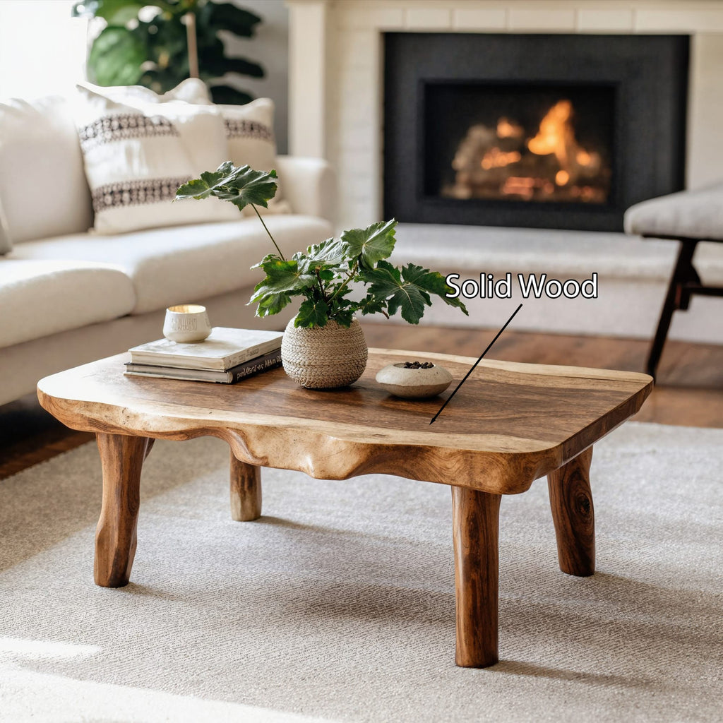 Live Edge Farmhouse Coffee Table, solid wood, built to order