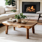 Live Edge Farmhouse Coffee Table, solid wood, built to order